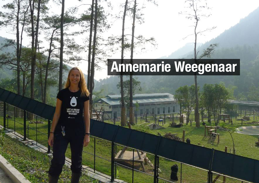 Annemarie at the Vietnam Bear Rescue Centre